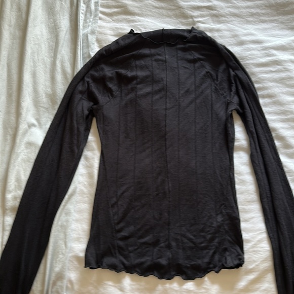 Free people black mock neck long sleeve - Picture 2 of 2